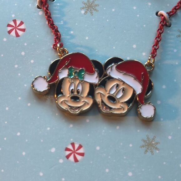 Disney Jewelry - Disney Mickey and Minnie necklace and earring set